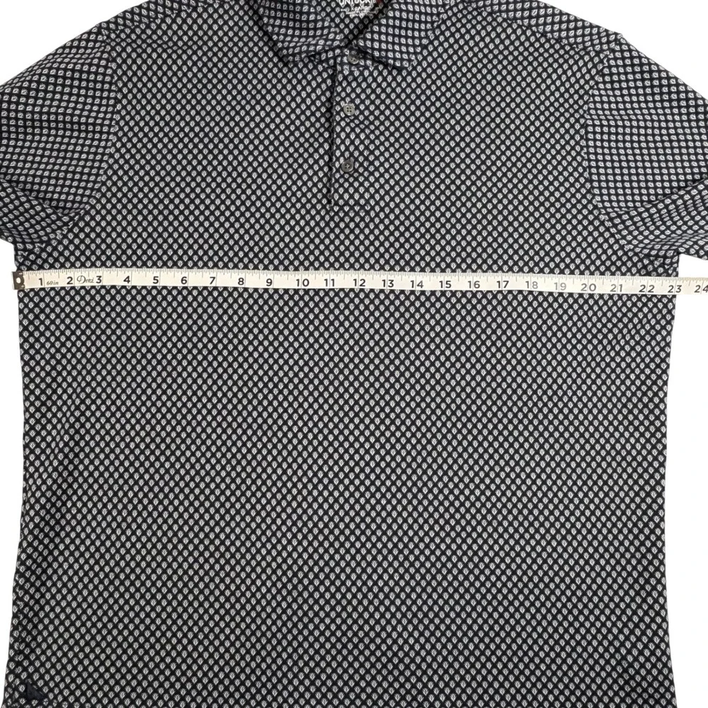 UNTUCKit TAYO Mens X-Large Regular Fit Nav 40917 Short‎ Sleeve Polo Shirt Cotton - Picture 7 of 8
